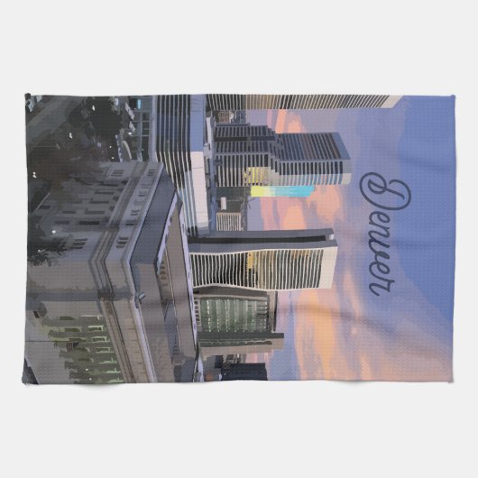 Denver Skyline Theedoek (Horizontaal)