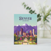 Denver Skyline VS Briefkaart (Staand voorkant)