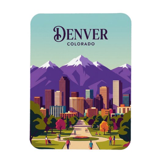 Denver Skyline VS Magneet (Verticaal)