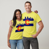 Denver Skyline Yellow Ypres Shirt (Unisex)