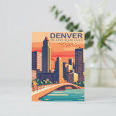 Denver, Southplatte River, Colorado, Reizen Briefkaart (Staand voorkant)