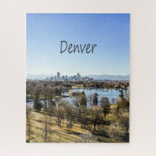 Denver Stad en Bergen Colorado Legpuzzel