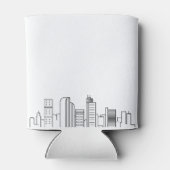 Denver Stylized Skyline | Koelbox voor weddenschap Blikjeskoeler (Achterkant)