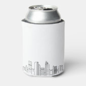 Denver Stylized Skyline | Koelbox voor weddenschap Blikjeskoeler (Blikje Achterkant)