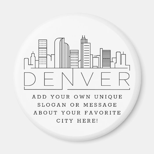 Denver ThMED | Aangepast stadsbericht of slogan Magneet (Voorkant)