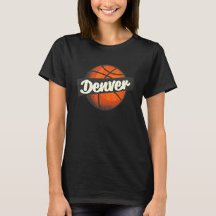 Denver Thuisstad Basketbal Speler Sport T-shirt