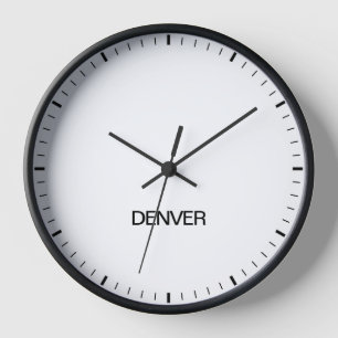 Denver Time Zone Newsroom Style-klok