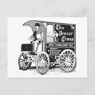 "Denver Times Advertisement" Briefkaart