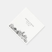 Denver Trouwpapier Cocktail servet (Hoek)