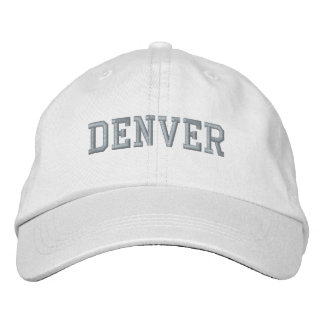 DENVER Wit Katoen Geborduurde Pet
