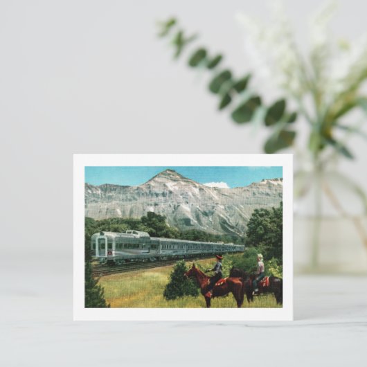 Denver Zephyr trein Briefkaart (Staand voorkant)