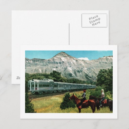 Denver Zephyr trein Briefkaart (Voorkant / Achterkant)