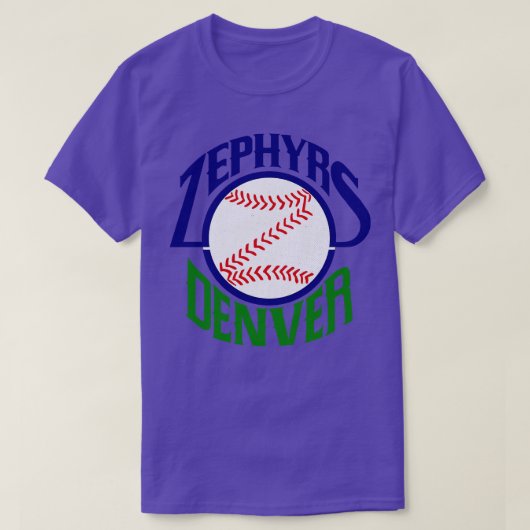 Denver Zephyrs Minor League Baseball 1989 T-shirt (Design voorkant)