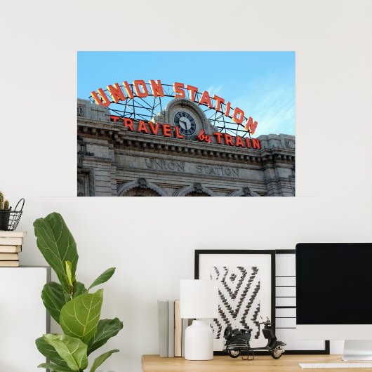 Denver's Union Station Poster (Thuiskantoor)