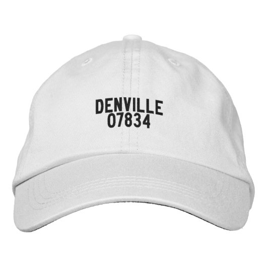 Denville New Jersey Hoed Geborduurde Pet (Voorkant)