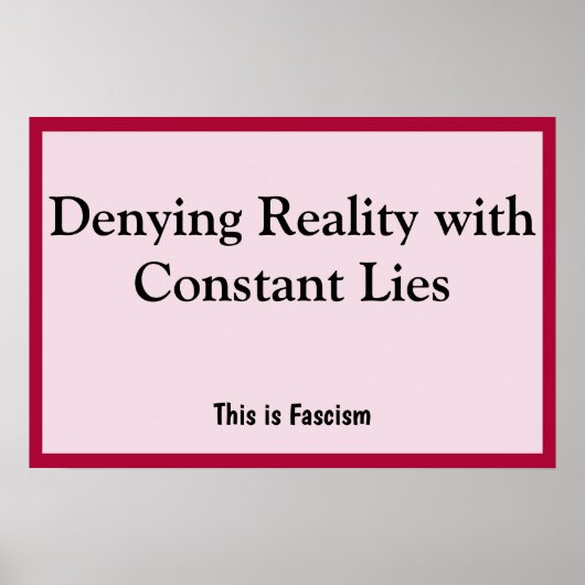 Denying Reality Poster (Voorkant)