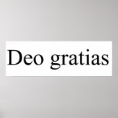 Deo gratias poster (Voorkant)