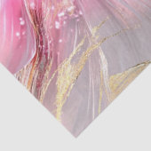 Deocupage Abstracte delicate bloemblaadjes roze Tissuepapier (Detail)