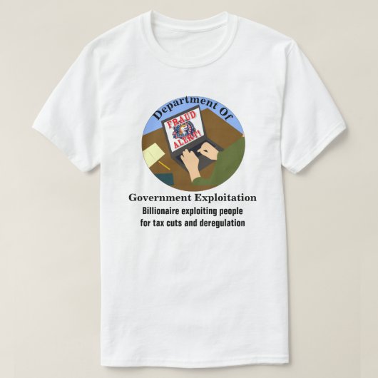 Departement Exploitatie Overheid T-shirt (Design voorkant)