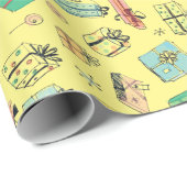  Departement Store Boxed Gifts Pastel Yellow Cadeaupapier (Rol Hoek)