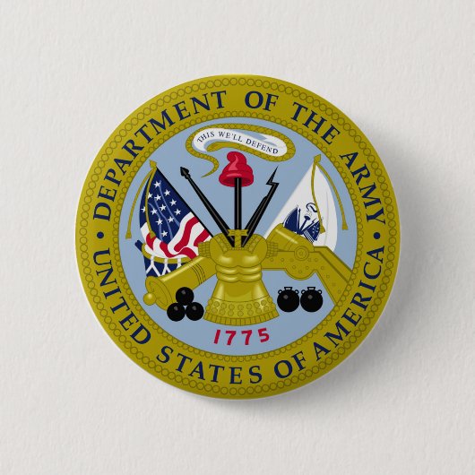 Departement van de Button van de legerronde (Voorkant)