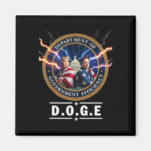 Departement voor overheidsefficiëntie Doge Trump 4 Magneet