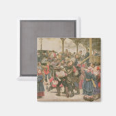 Departing for the War, 1888 Magneet (Voorkant / Achterkant)