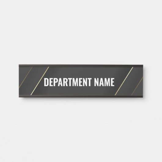 Department Name Door Sign Deurbordje (Voorkant)