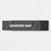 Department Name Door Sign Deurbordje (Voorkant)
