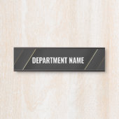 Department Name Door Sign Deurbordje (Voorkant)