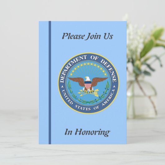 Department of Defence Retirement Kaart (Staand voorkant)