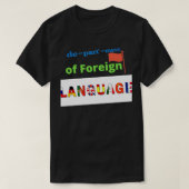 Department of Foreign Language T-shirt (Design voorkant)