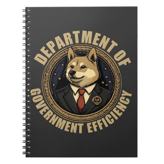 Department of Government Efficiency Dog Notitieboek (Voorkant)