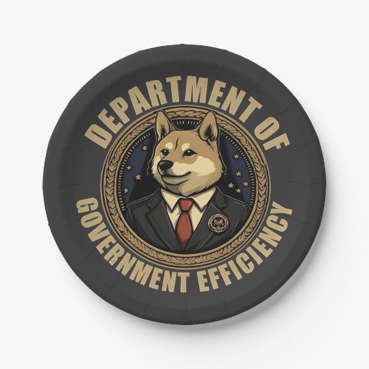 Department of Government Efficiency Dog Papieren Bordje (Voorkant)