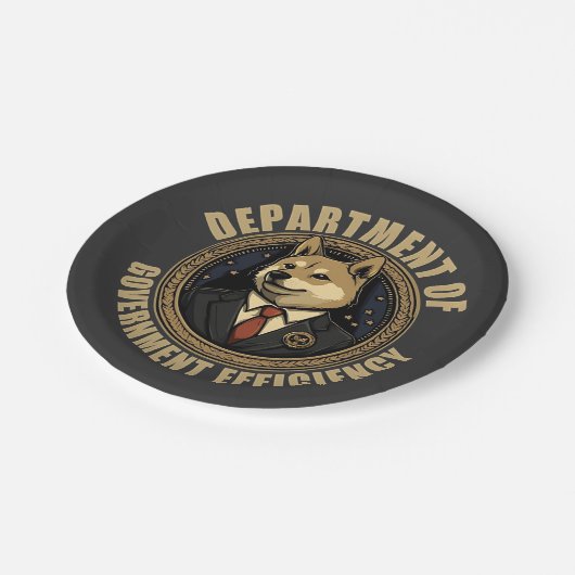 Department of Government Efficiency Dog Papieren Bordje (Gekanteld)
