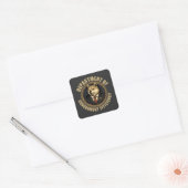 Department of Government Efficiency Dog Vierkante Sticker (Envelop)