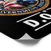 Department of Government Efficiency Doge Trump Poster (Hoek)