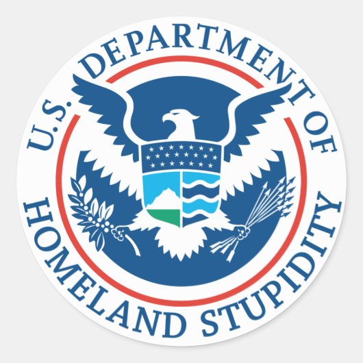 Department of Homeland Stomatigheid Sticker (Voorkant)