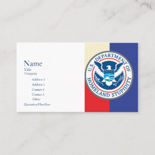 Department of Homeland Stupidity Cards Visitekaartje
