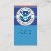 Department of Homeland Stupidity Cards Visitekaartje (Achterkant)