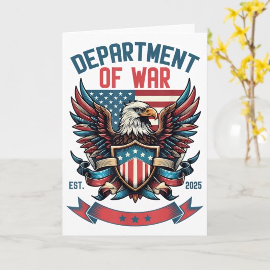 Department Of War Established 2025 Dow  Kaart (Gele Bloem)