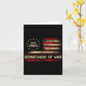 Department Of War Established 2025 Re-established  Kaart (Gele Bloem)