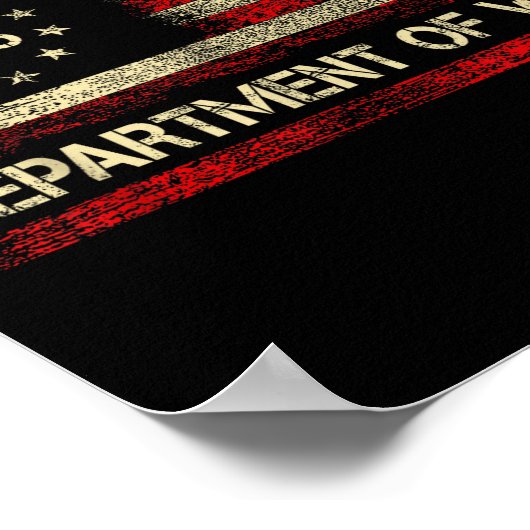 Department Of War Established 2025 Re-established Poster (Hoek)