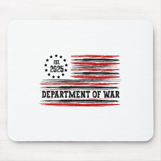 Department Of War Usa Camouflage Flag Department O Muismat (Voorkant)