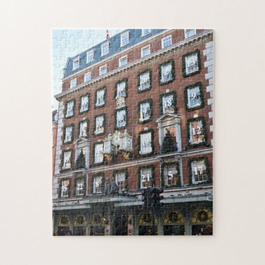 Department Store Kerstdecorations, London UK Legpuzzel (Verticaal)
