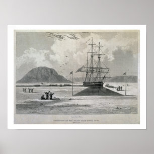 Departure of the boten from Hecla Cove, 21 juni, 1 Poster