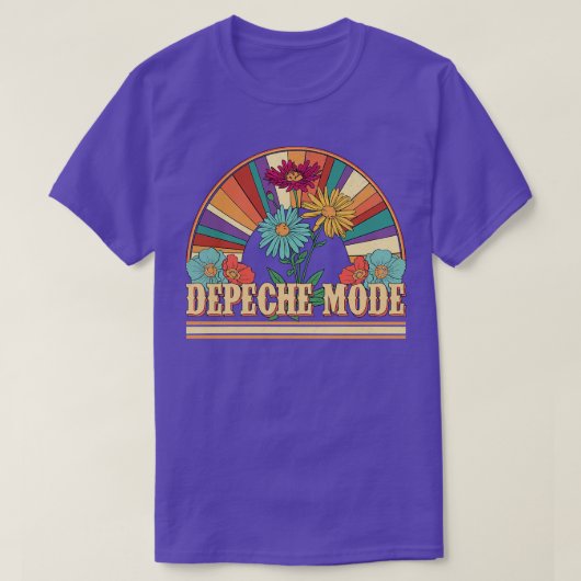 Depeche Bloemen Naam Mode Gepersonaliseerde Gifts  T-shirt (Design voorkant)
