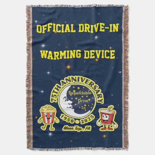 Dependable Drive In 75th Anniversary Blanket Deken (Voorkant Verticaal)