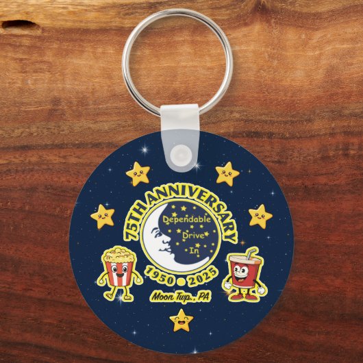 Dependable Drive In 75th Anniversary Keychain (Voorkant)