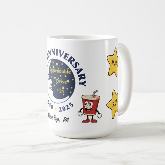 Dependable Drive In 75th Anniversary Mug Koffiemok (Voorkant rechts)